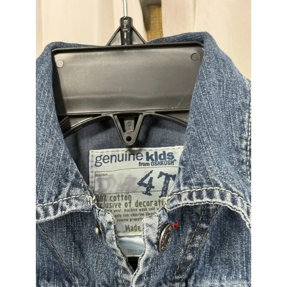 Kids denim Jacket size 4T Genuine kids